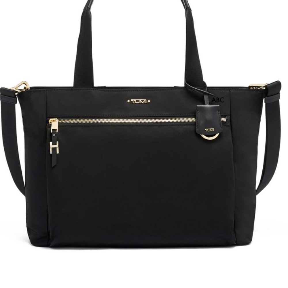 Tumi Voyager Nylon Black Women's Tote Bag